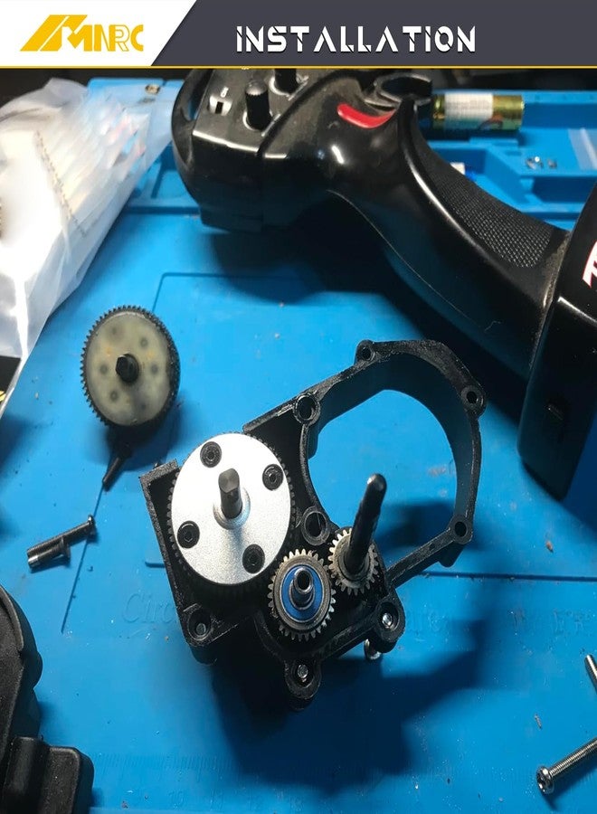 NMNRC Alloy Transmission Differential Diff Gear Kit 2380 for 1/10 Slash Stampede Rustler Bandit F-150 Raptor 2WD Series Upgrade Part Black - Image 4